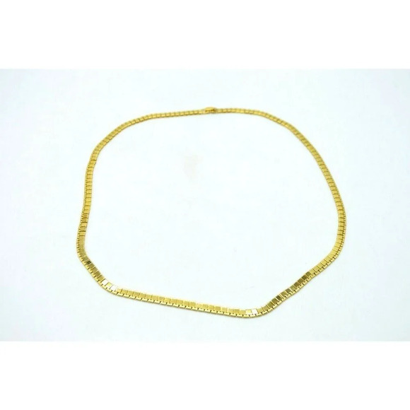 MONET Gold Tone Square Dual Level Chain Link Egypt - Picture 1 of 6